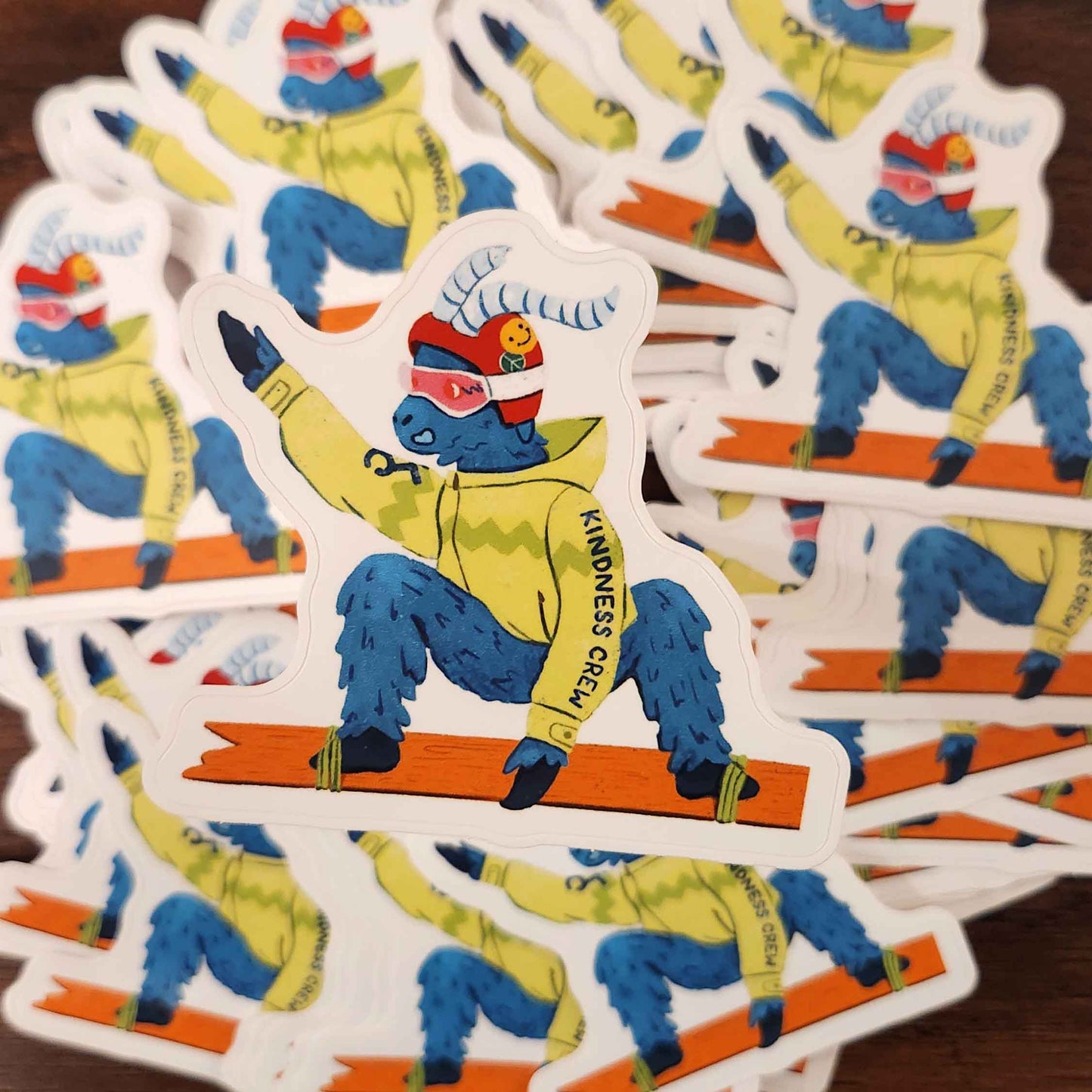 STICKERS - Cruz The Snowboarding Snail & The Kindness Crew Collection!